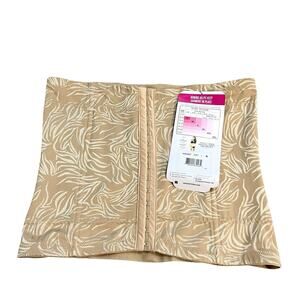 Maidenform Flexees Waistnipper Waist Cincher Large Shapewear Hook Front Nude